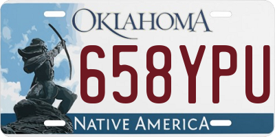 OK license plate 658YPU