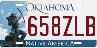 OK license plate 658ZLB