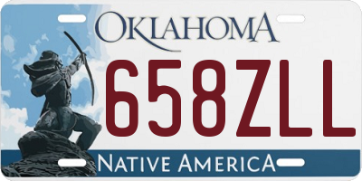 OK license plate 658ZLL