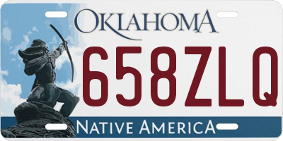 OK license plate 658ZLQ