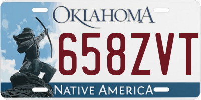 OK license plate 658ZVT