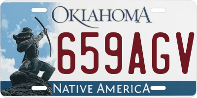 OK license plate 659AGV
