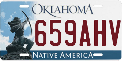 OK license plate 659AHV