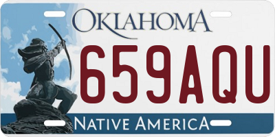 OK license plate 659AQU