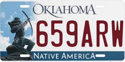 OK license plate 659ARW
