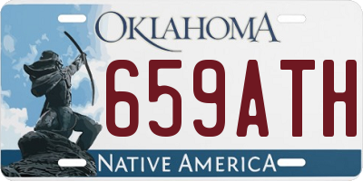 OK license plate 659ATH