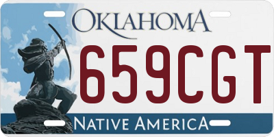 OK license plate 659CGT