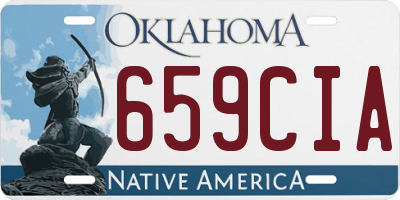 OK license plate 659CIA