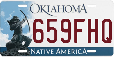 OK license plate 659FHQ