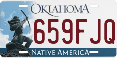 OK license plate 659FJQ