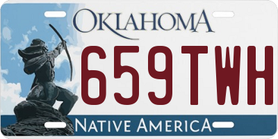 OK license plate 659TWH