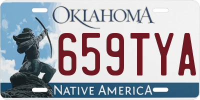 OK license plate 659TYA