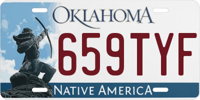 OK license plate 659TYF
