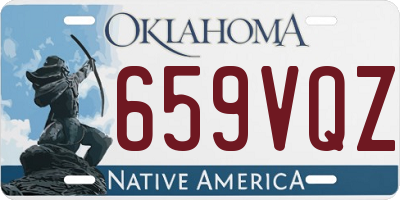 OK license plate 659VQZ