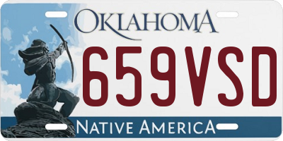 OK license plate 659VSD
