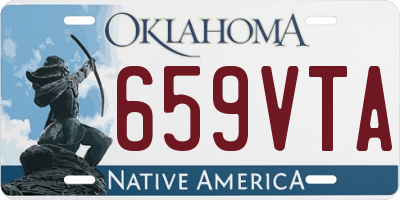 OK license plate 659VTA