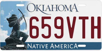 OK license plate 659VTH