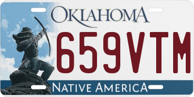 OK license plate 659VTM
