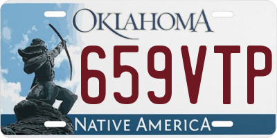 OK license plate 659VTP