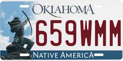 OK license plate 659WMM