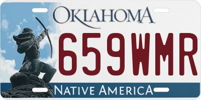 OK license plate 659WMR
