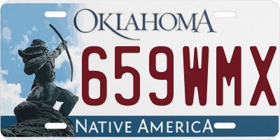 OK license plate 659WMX