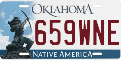 OK license plate 659WNE