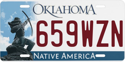 OK license plate 659WZN