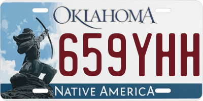 OK license plate 659YHH