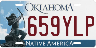 OK license plate 659YLP