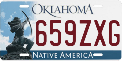 OK license plate 659ZXG