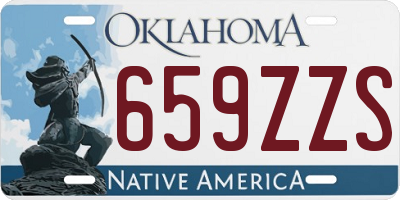 OK license plate 659ZZS