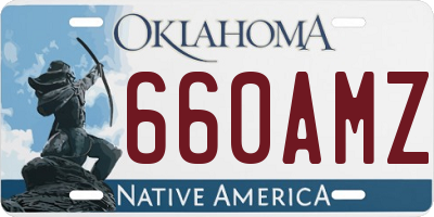OK license plate 660AMZ