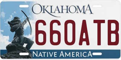 OK license plate 660ATB