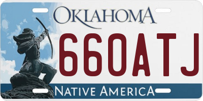 OK license plate 660ATJ