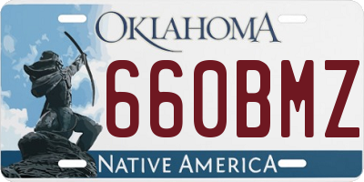 OK license plate 660BMZ
