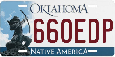 OK license plate 660EDP