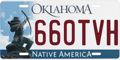 OK license plate 660TVH