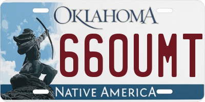 OK license plate 660UMT