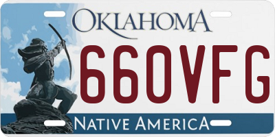 OK license plate 660VFG