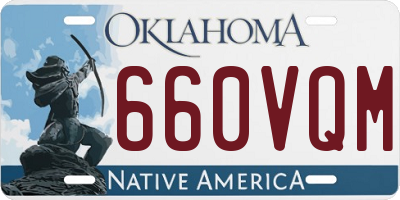 OK license plate 660VQM