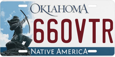 OK license plate 660VTR
