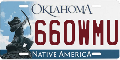 OK license plate 660WMU