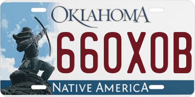 OK license plate 660XOB