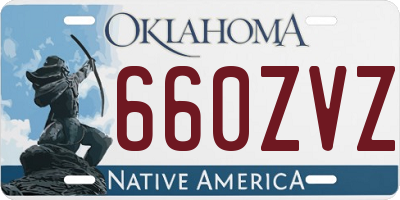OK license plate 660ZVZ