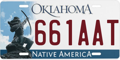 OK license plate 661AAT