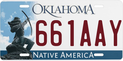 OK license plate 661AAY
