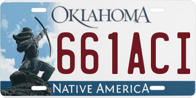 OK license plate 661ACI