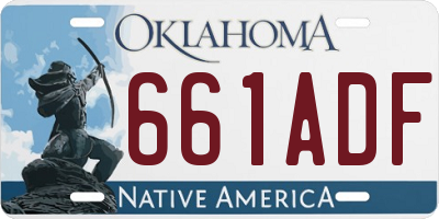 OK license plate 661ADF