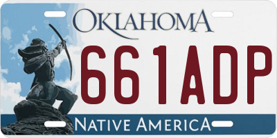 OK license plate 661ADP